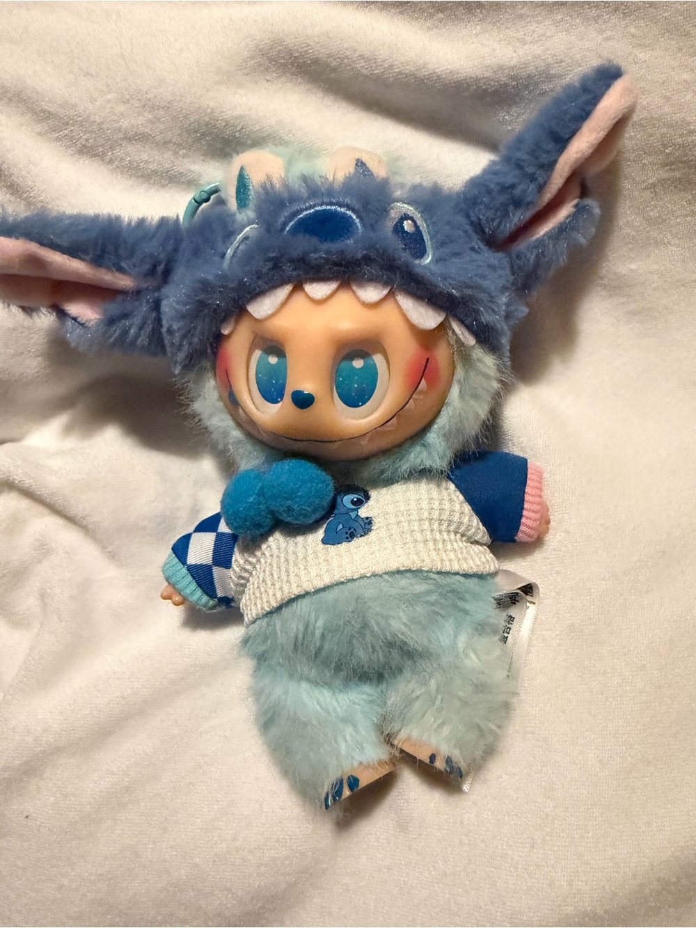 Labubu Blue Plush Monster Costume Doll - Kids Toy